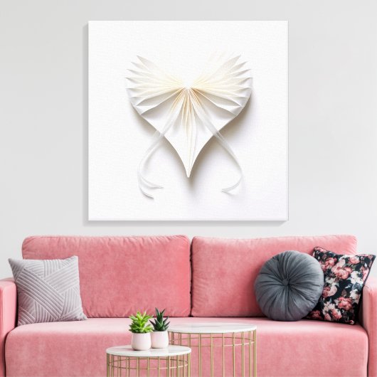 Lint hart canvas afdruk (Insitu (Woonkamer))