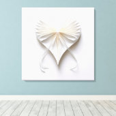 Lint hart canvas afdruk (Insitu (Houten vloer))