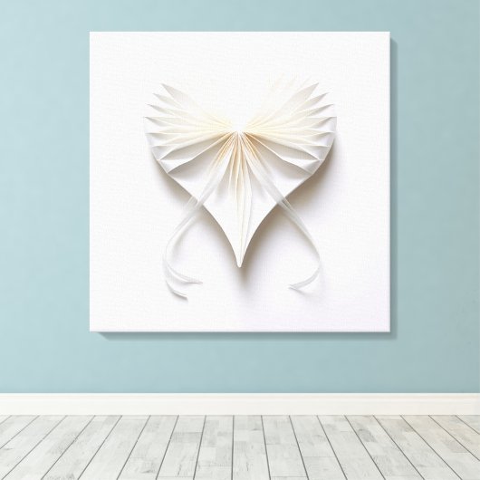 Lint hart canvas afdruk (Insitu (Houten vloer))