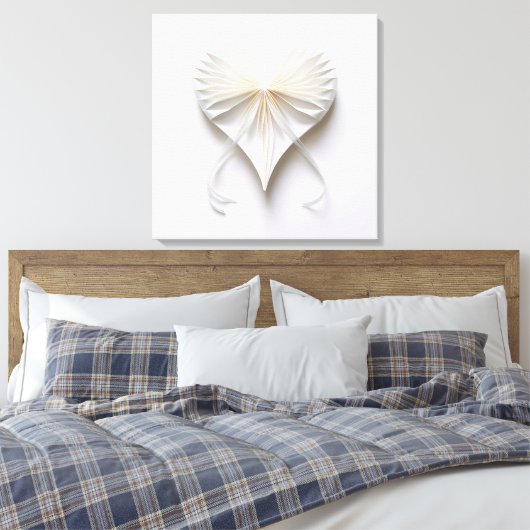 Lint hart canvas afdruk (Insitu (Slaapkamer))