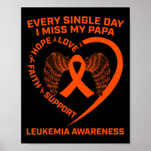 Lint Hart Leukemie Bewustzijn ter nagedachtenis aa Poster