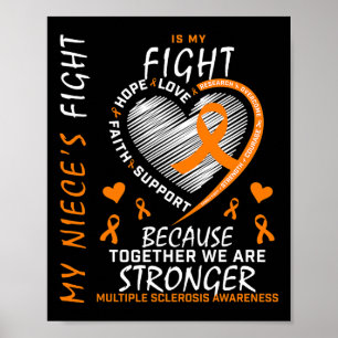 Lint Hart MS Nicht Multiple Sclerose Awareness Poster
