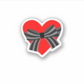 Lint hart sticker (Voorkant)