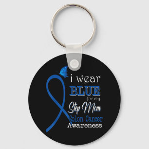 Lint Ik Draag Blauw Voor Stap Mama Colon Cancer Aw Sleutelhanger
