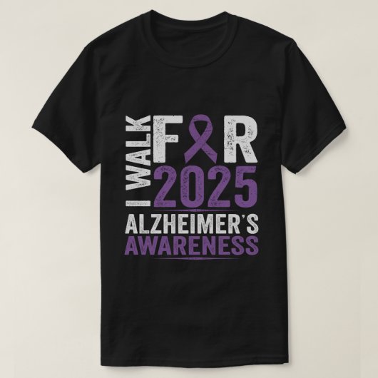  lint Ik loop voor 2025 Alzheimer's Awarene T-shirt (Design voorkant)
