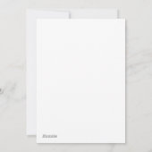 Lint in cadeauverpakking Script kerstkaart (Achterkant)