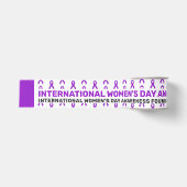Lint in het patroon voor Internationale Vrouwendag (Voorkant)