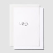 Lint Initialen Vellum Uitnodigingen (Offset)