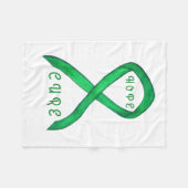 Lint kanker bewustzijns lint Chemo deken (Voorkant (Horizontaal))