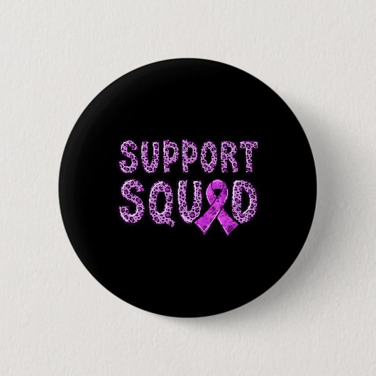 Lint Leopard Print Support Squad Overdosis 1 Ronde Button 5,7 Cm (Voorkant)