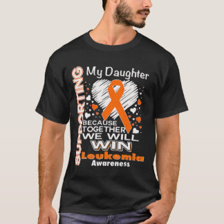 Lint Leukemie Bewustzijn Ondersteunt Mijn Dochter T-shirt