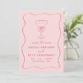 Lint Lint Elegant Modern Bewaar De Datum Kaart (Staand voorkant)