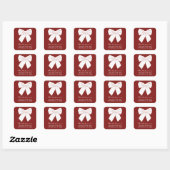 Lint Lint Envelopzegel Retouradres Vierkante Sticker (Vel)