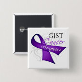 Lint Lint GIST Kanker Bewustzijn Vierkante Button 5,1 Cm (Voorkant /achterkant)