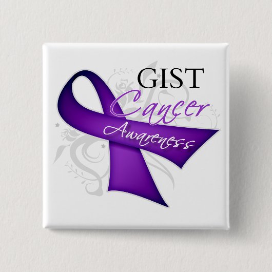 Lint Lint GIST Kanker Bewustzijn Vierkante Button 5,1 Cm (Voorkant)