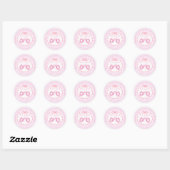 Lint lint Het is een meisje Ronde Sticker (Vel)