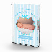 Lint lint pasgeboren baby jongen fotoblokken (Rechts)