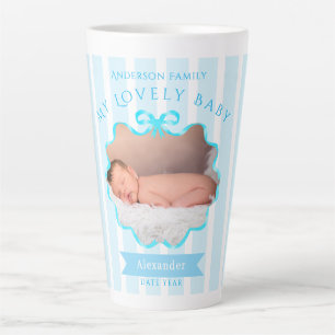 Lint lint pasgeboren baby jongen latte mok