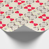 Lint lint patroon cadeaupapier (Hoek)
