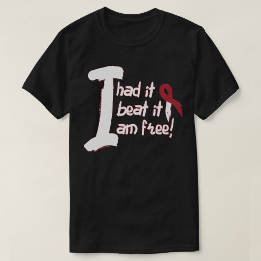 Lint-lint-pullover naar hoofd- en nekvestkanker t-shirt (Design voorkant)