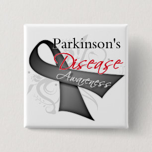 Lint lint - Ziekte van Parkinson bewustzijn Vierkante Button 5,1 Cm