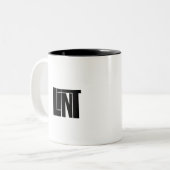 Lint Logo Apparel Tweekleurige Koffiemok (Voorkant links)