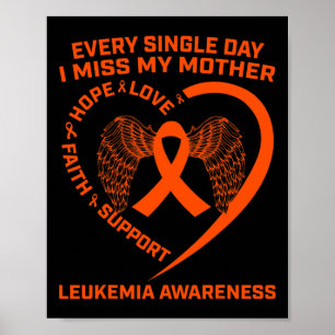 Lint Moeder Leukemie Bewustzijn ter nagedachtenis Poster