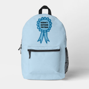 Lint Niet Geprobeerd Blauwe Prijslint Bedrukte Rugzak