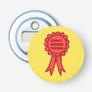 Lint Niet Geprobeerd Domme Rode Prijslint Button Flesopener