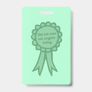 Lint Niet Uitgevallen Teal Domme Award Lint Badge