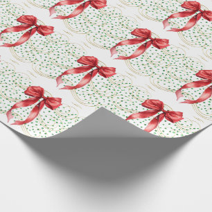 Lint op groene stenen cadeaupapier