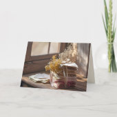 Lint op oude letters door venster kaart (Voorkant)