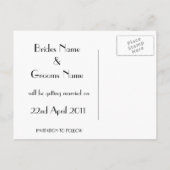 Lint Opslaan van de datum briefkaart (Achterkant)