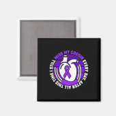 Lint Overdosis Awareness Miss Cousin Memory Magneet (Voorkant / Achterkant)