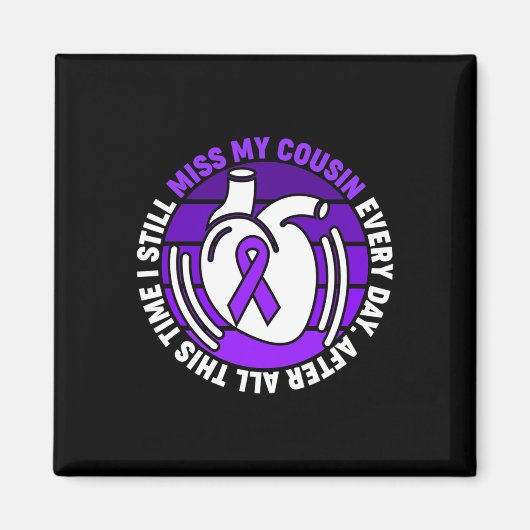 Lint Overdosis Awareness Miss Cousin Memory Magneet (Voorkant)