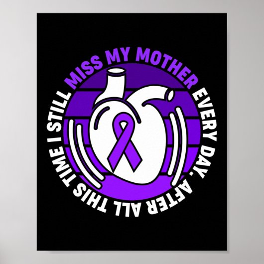 Lint Overdosis Bewustzijn Mis Mijn Moeder Geheugen Poster (Voorkant)