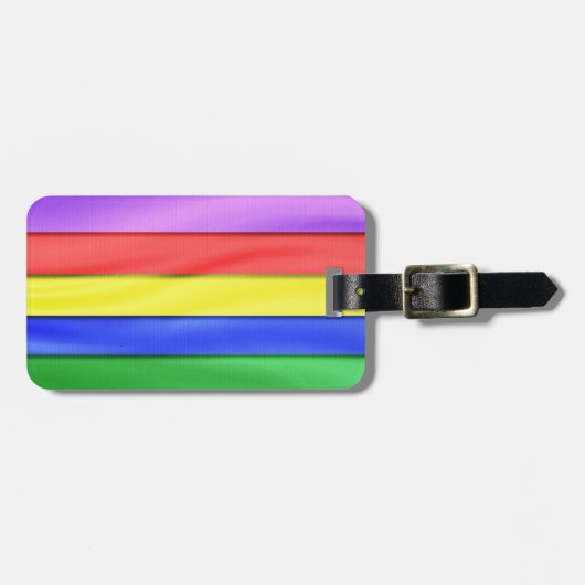 Lint Regenboog Strepen Bagagelabel (Voorkant horizontaal)