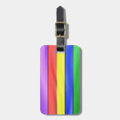 Lint Regenboog Strepen Bagagelabel (Voorkant verticaal)