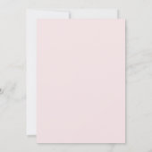 Lint roze rood parelmoer parels Doopfeest Kaart (Achterkant)