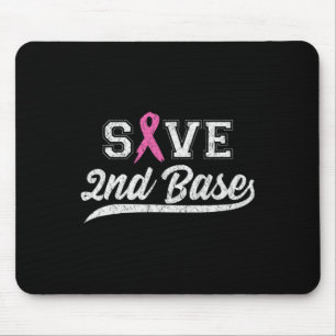 Lint Save Second Base Borstkanker Bewustzijn Vi Muismat