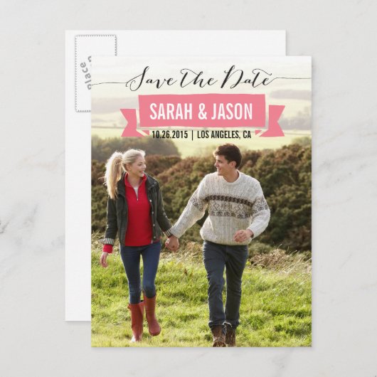 LINT SLA DE DATUM OP FOTO BRIEFKAARTEN - KORAAL (Voorkant / Achterkant)