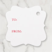 LINT SNOEP Fancy Vierkante Gift Labels (Achterkant)