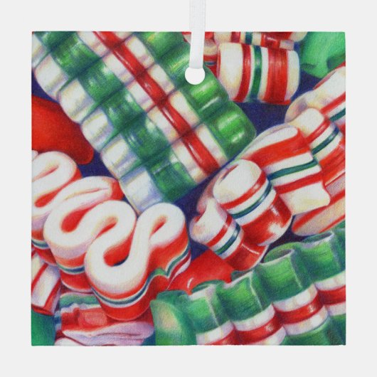 LINT SNOEP Glas Vierkant Ornament (Achterkant)