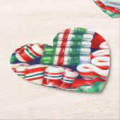 LINT SNOEP Hart Papier Onderzetters (Gekanteld)
