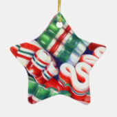 LINT SNOEP keramische Star Ornament (Achterkant)