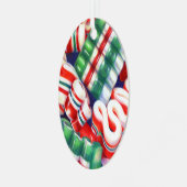 LINT SNOEP Metalen Ovaal Ornament (Voorkant links)