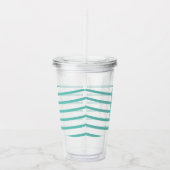 Lint Strepen Ijslolly Stokje Monogram Acryl Drinkbeker (Rechts)