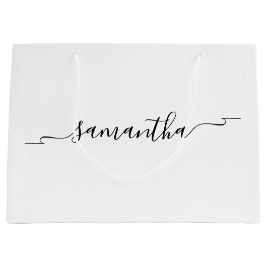 Lint Swash Handtekening Naam Groot Cadeauzakje (Voorkant)