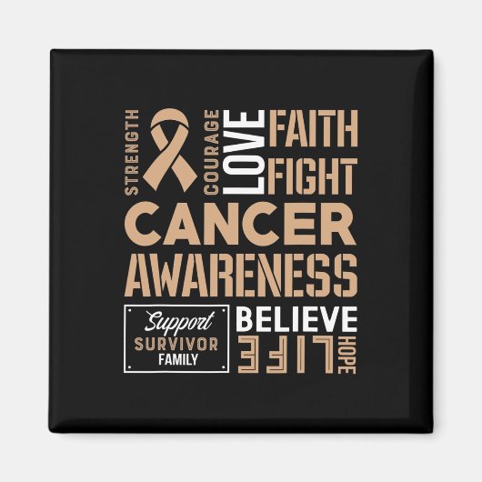 Lint tegen kanker bij kinderen 2  magneet (Voorkant)
