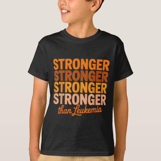 Lint tegen leukemie kankerlint leukemie steun t-shirt (Voorkant)